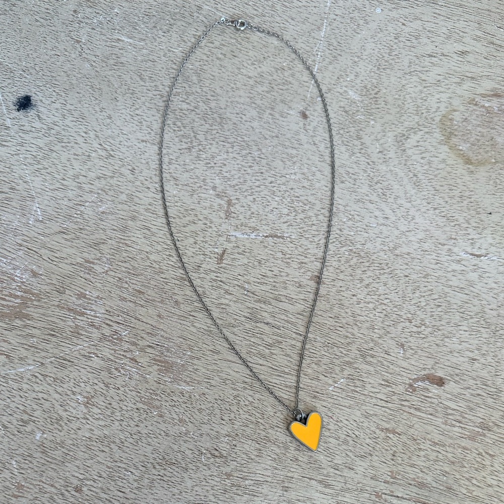 Lisa Leonard Yellow "Brave Love" Heart Necklace - Picture 2 of 5